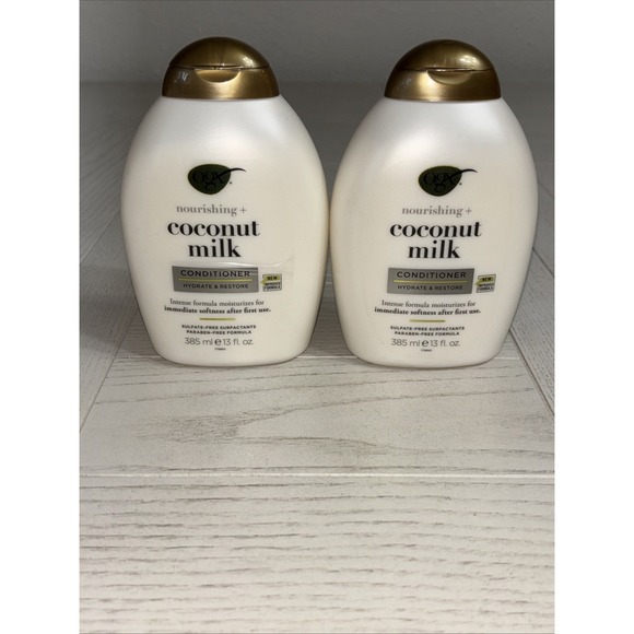 OGX 1-Shampoo & 2-Conditioner Coconut Milk Hydrate & Restore Formula. Lot Of 3 - Picture 4 of 6
